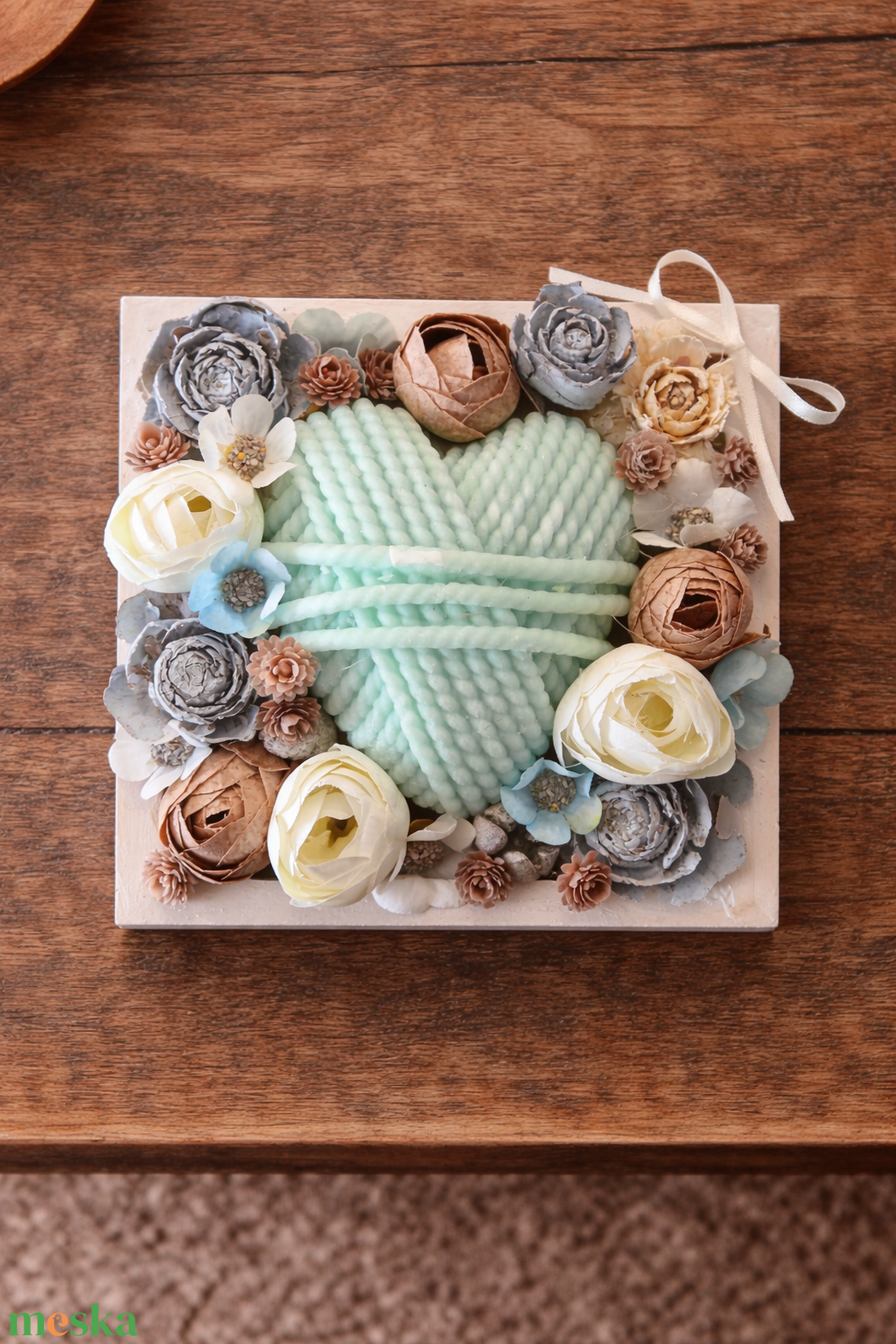 Szív kollekció- barna - otthon & életmód - dekoráció - asztal és polc dekoráció - asztaldísz - Meska.hu