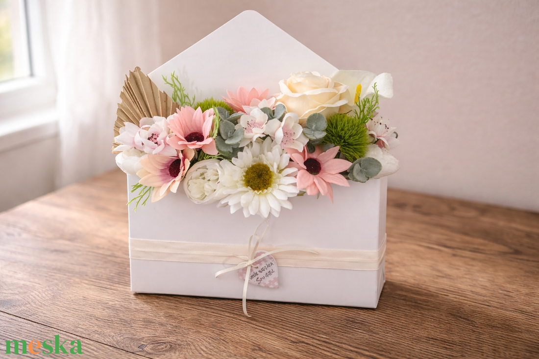 Anyák napi borítékdoboz - otthon & életmód - dekoráció - asztal és polc dekoráció - asztaldísz - Meska.hu