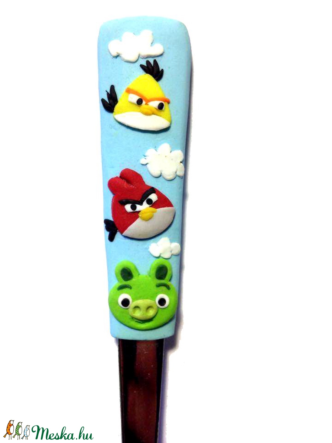 Angry Bird müzlis-, teás és/vagy gyerek kanál -  - Meska.hu