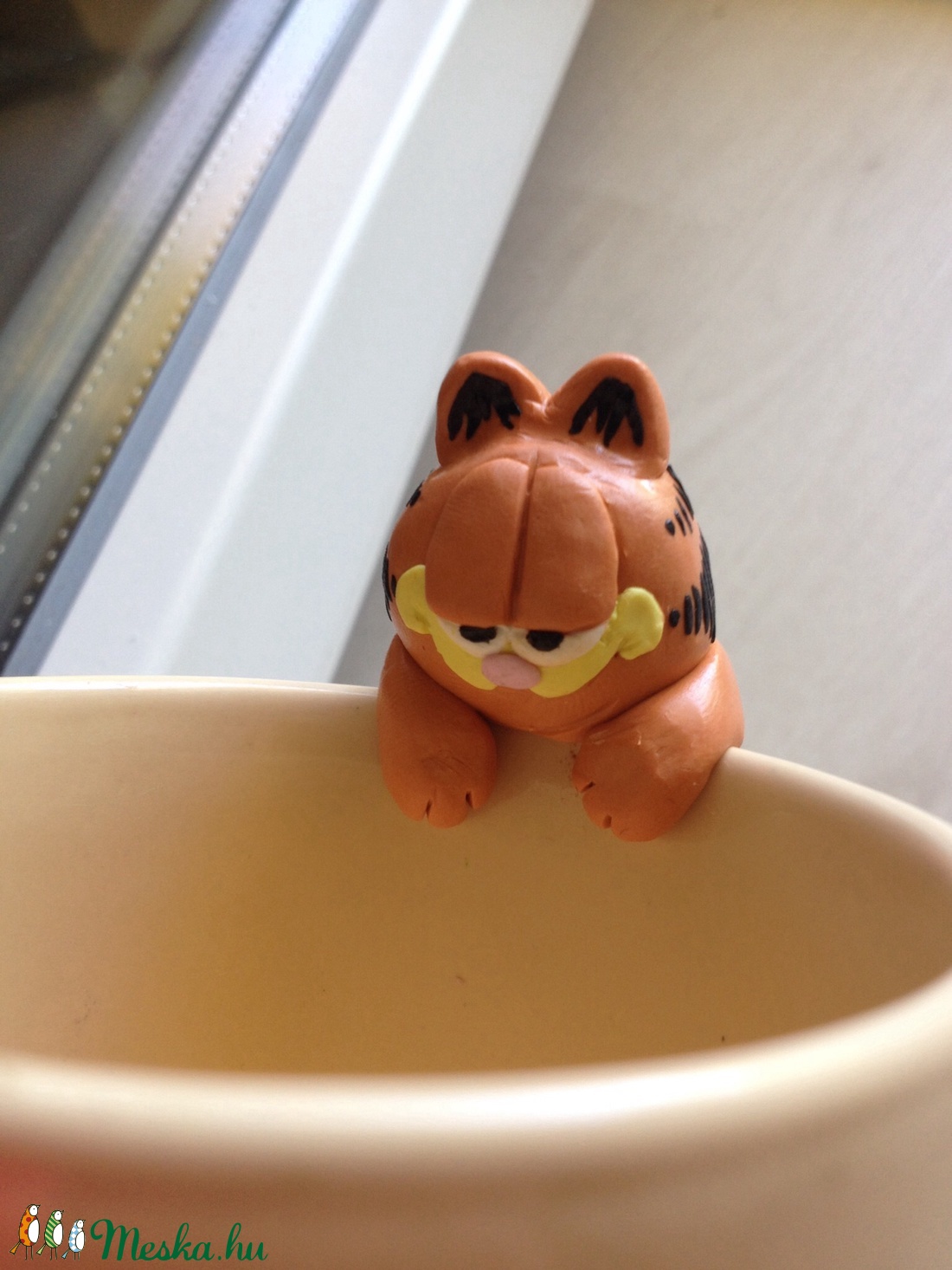 Garfield pohárjelölő / teafiltertartó -  - Meska.hu