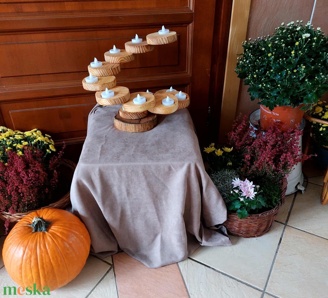 Adventi spirál - karácsony - karácsonyi lakásdekoráció - karácsonyi illatgyertya, mécses - Meska.hu