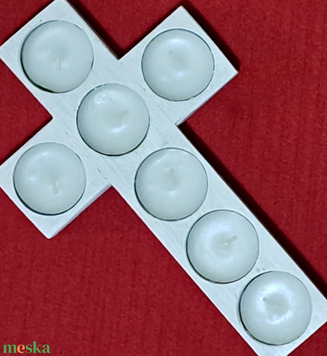 Kereszt alakú mécsestartó - otthon & életmód - gyertya, illat, aroma - mécses és mécsestartó - Meska.hu