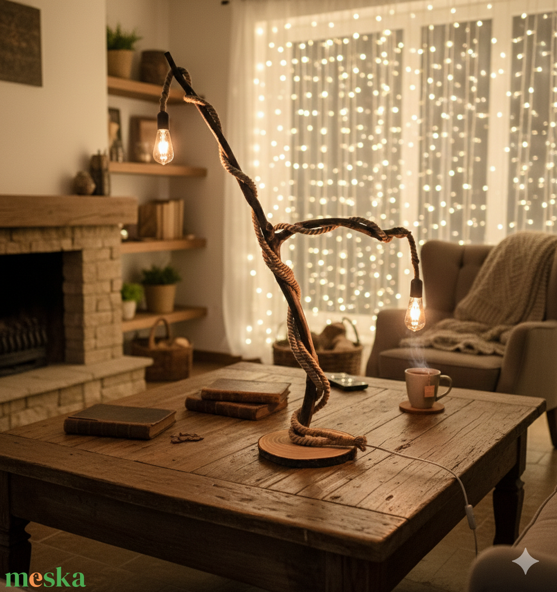 Kétkarú vintage állólámpa - otthon & életmód - lámpa - állólámpa - Meska.hu