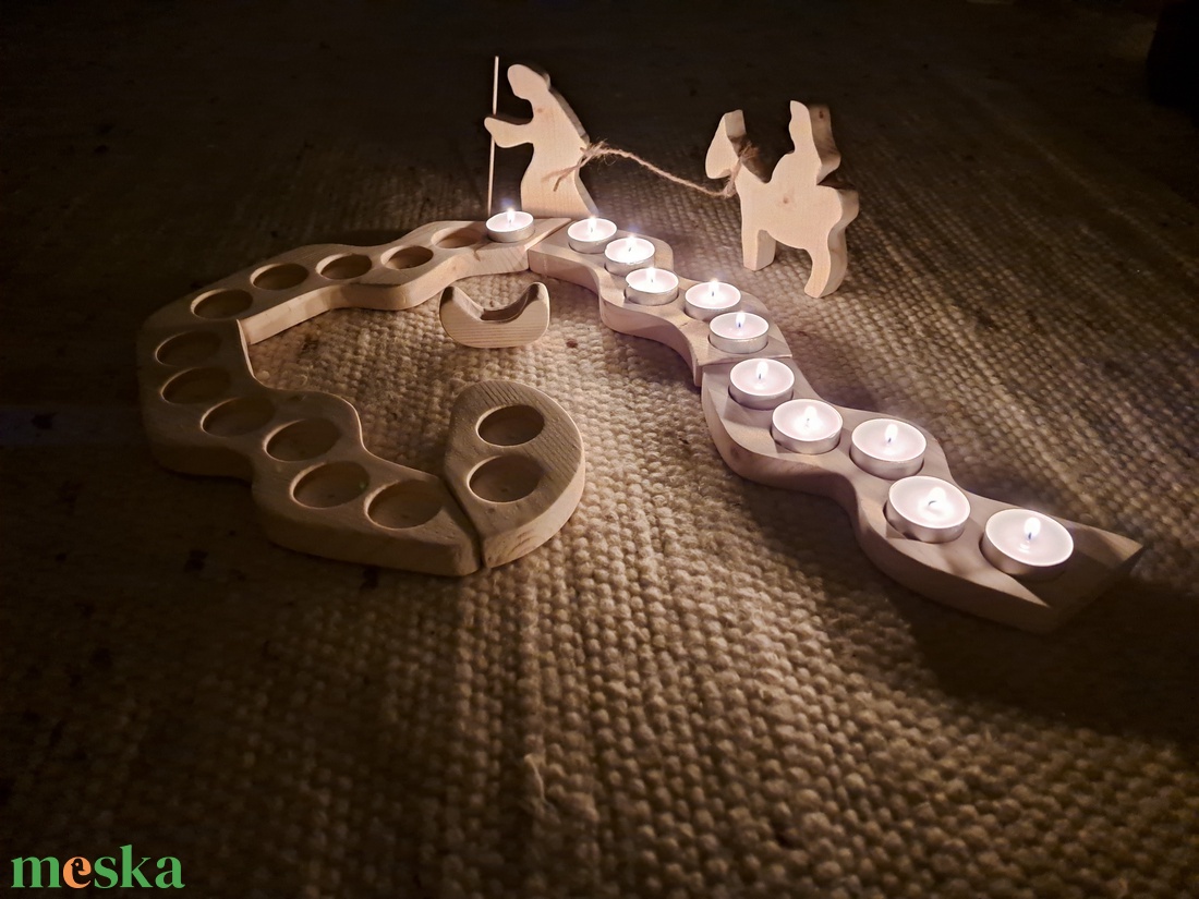 Adventi lakásdísz - karácsony - karácsonyi lakásdekoráció - karácsonyi fénydekoráció - Meska.hu