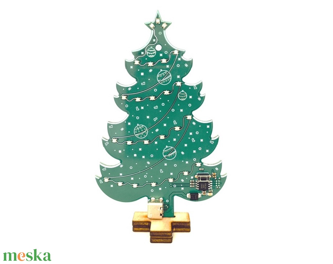 LED karácsonyfa - karácsony - karácsonyi lakásdekoráció - karácsonyi fénydekoráció - Meska.hu