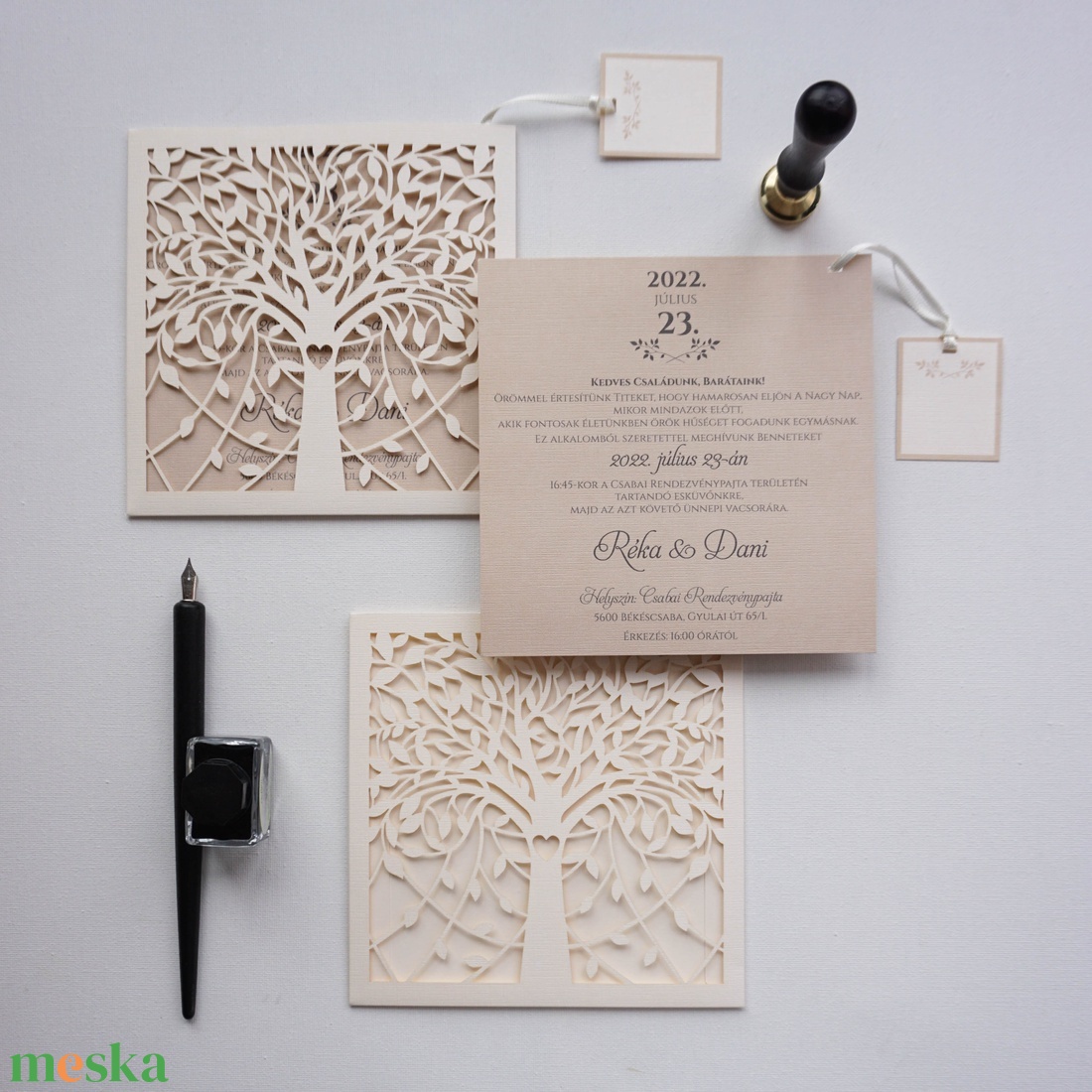 Lézervágott esküvői meghívó, fa mintás, lasercut meghívó, szívecske, prémium meghívó. - esküvő - meghívó & kártya - meghívó - Meska.hu Lézervágott esküvői meghívó, fa mintás, lasercut meghívó, szívecske, prémium meghívó. - esküvő - meghívó & kártya - meghívó - Meska.hu