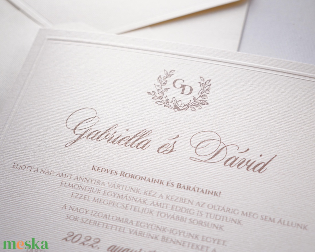 Elegáns esküvői meghívó, Dombornyomott szegéllyel, Prémium papírból, - esküvő - meghívó & kártya - meghívó - Meska.hu Elegáns esküvői meghívó, Dombornyomott szegéllyel, Prémium papírból, - esküvő - meghívó & kártya - meghívó - Meska.hu