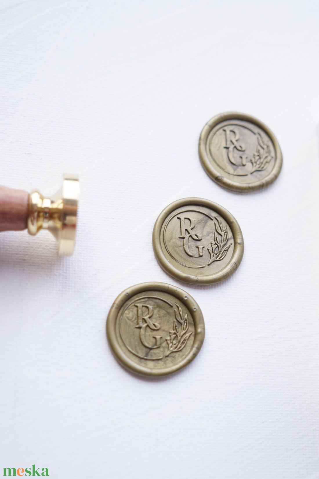 Monogramos pecsétnyomó, Egyedi pecsétnyomó, Leveles pecsétnyomó, egyedi pecsét - esküvő - meghívó & kártya - meghívó - Meska.hu