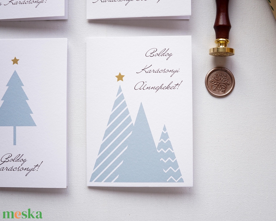Minimalista Karácsonyi Képeslap, karácsonyi üdvözlő lap, adventi képeslap. - karácsony - karácsonyi ajándékozás - karácsonyi képeslap, üdvözlőlap, ajándékkísérő - Meska.hu