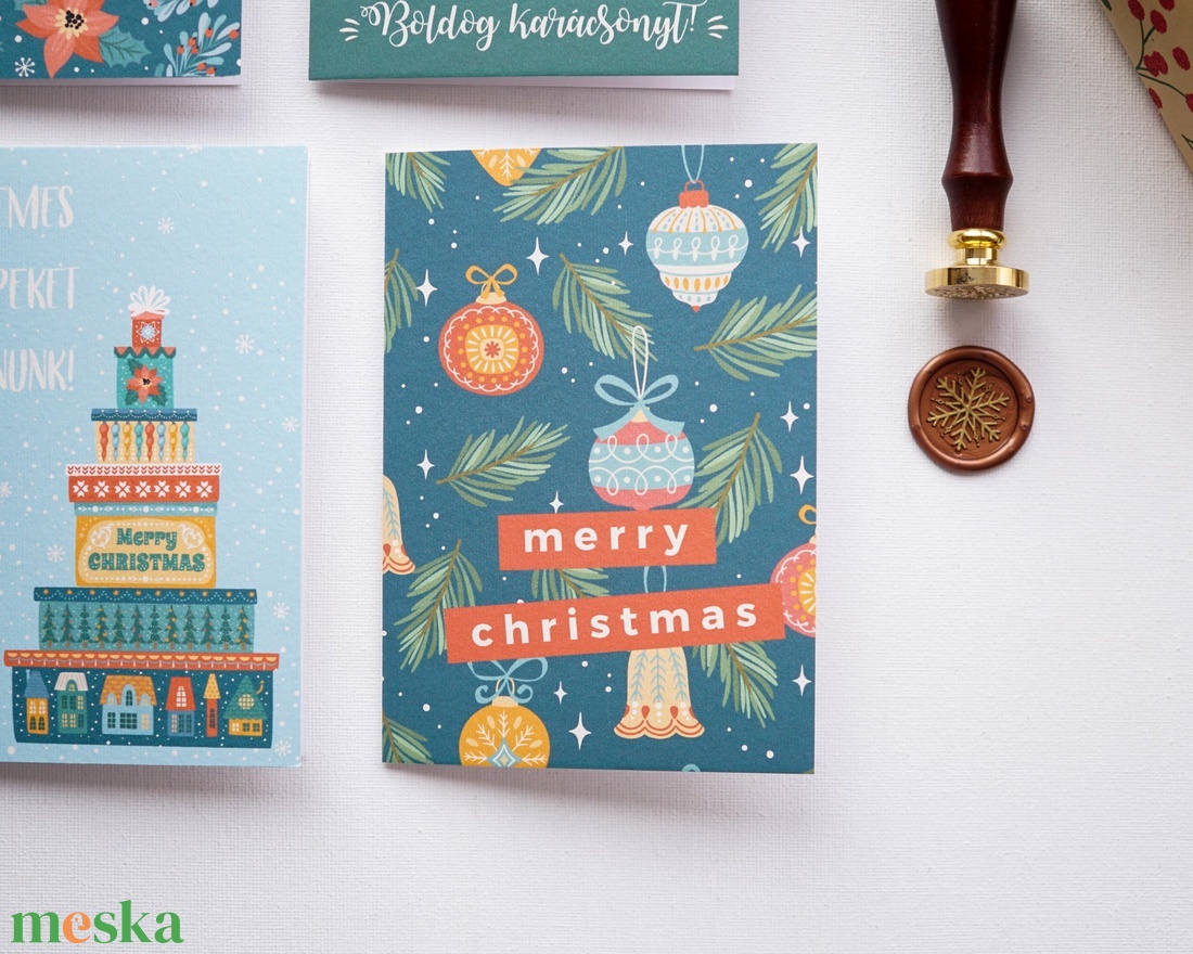 Ajándékozás öröme Karácsonyi Képeslap, karácsonyi üdvözlő lap, adventi képeslap. - karácsony - karácsonyi ajándékozás - karácsonyi képeslap, üdvözlőlap, ajándékkísérő - Meska.hu