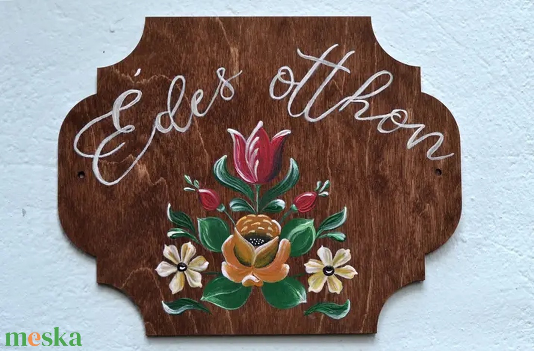 Édes otthon, Isten hozott tábla - otthon & életmód - dekoráció - ajtó- és ablak dekoráció - ajtótábla - Meska.hu