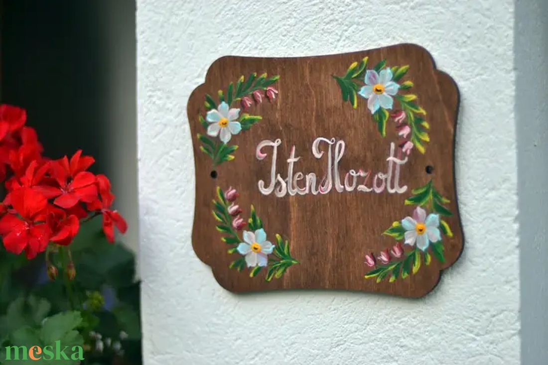 Édes otthon, Isten hozott tábla - otthon & életmód - dekoráció - ajtó- és ablak dekoráció - ajtótábla - Meska.hu