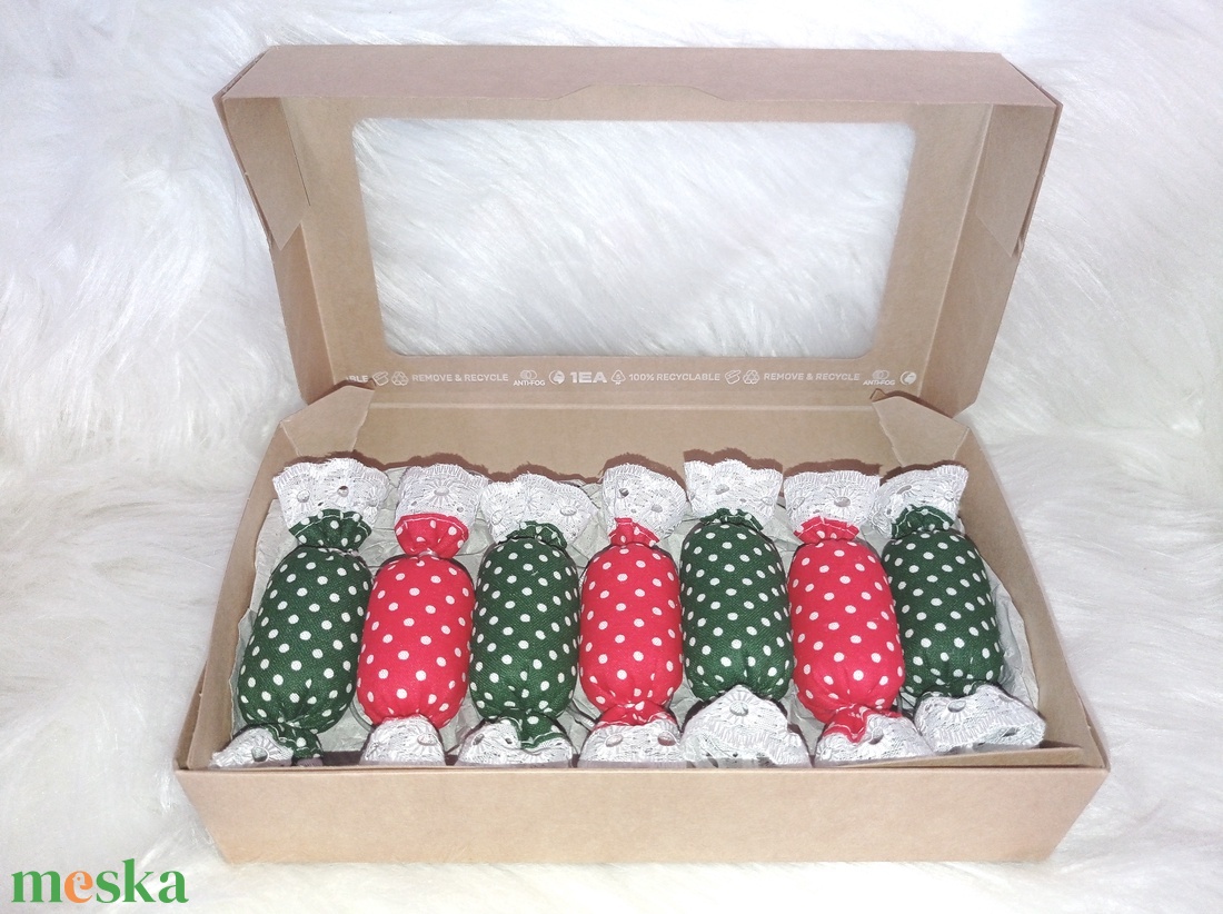 7 darabos textil szaloncukor csomag - 3. -  - Meska.hu