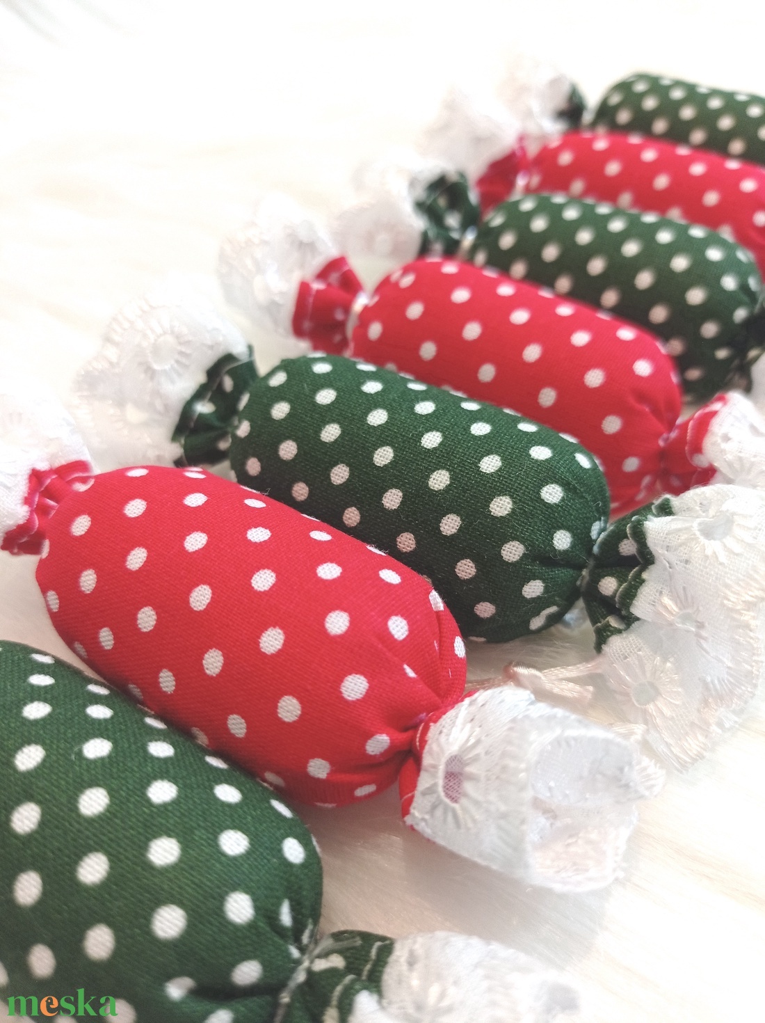 7 darabos textil szaloncukor csomag - 3. -  - Meska.hu