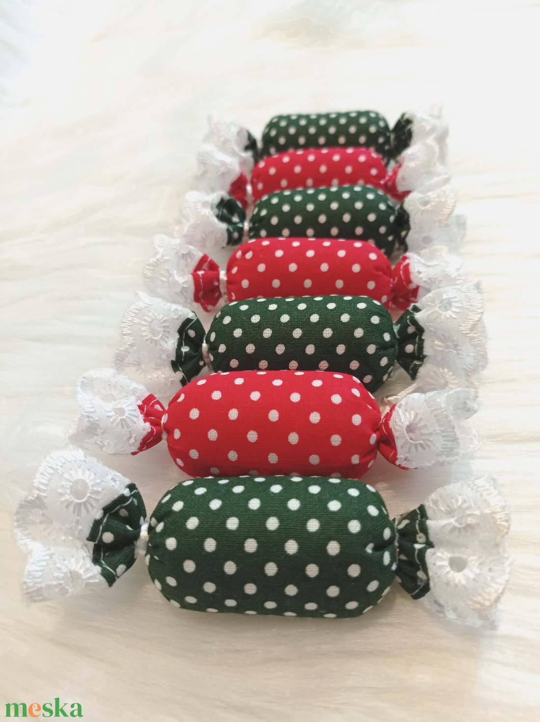 7 darabos textil szaloncukor csomag - 3. -  - Meska.hu