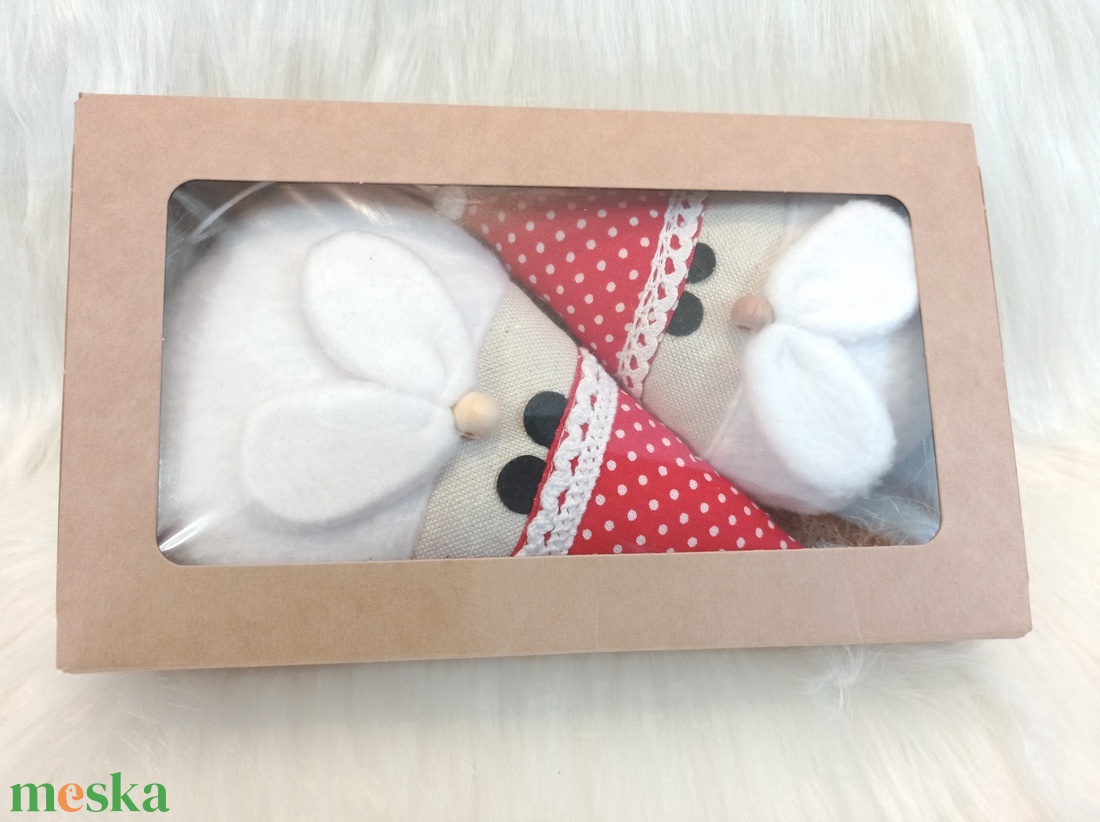 Kézműves textil Mikulás szett  karácsonyi dekoráció ajándékba  - karácsony - karácsonyi lakásdekoráció - karácsonyi lakásdíszek - Meska.hu