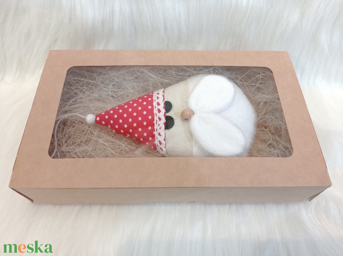 Kézműves textil Mikulás  karácsonyi dekoráció ajándékba - karácsony - karácsonyi lakásdekoráció - karácsonyi lakásdíszek - Meska.hu