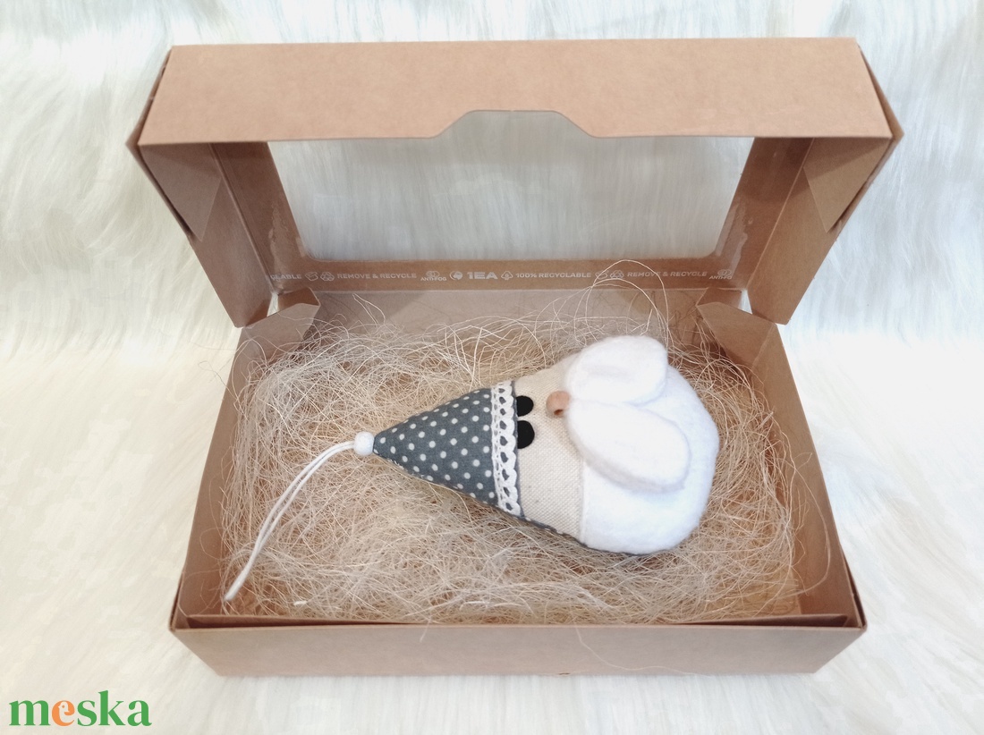 Kézműves textil Mikulás  karácsonyi dekoráció ajándékba - karácsony - karácsonyi lakásdekoráció - karácsonyi lakásdíszek - Meska.hu