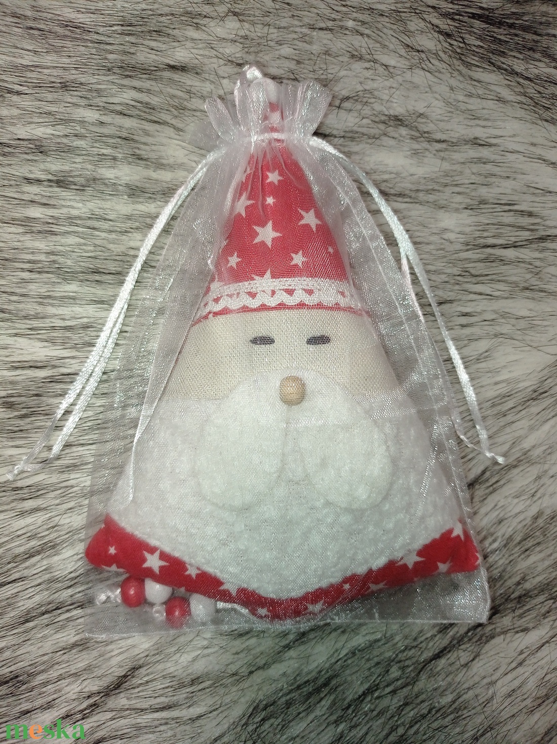 Kézműves textil Mikulás  karácsonyi dekoráció és apró ajándék  - karácsony - karácsonyi lakásdekoráció - karácsonyi lakásdíszek - Meska.hu