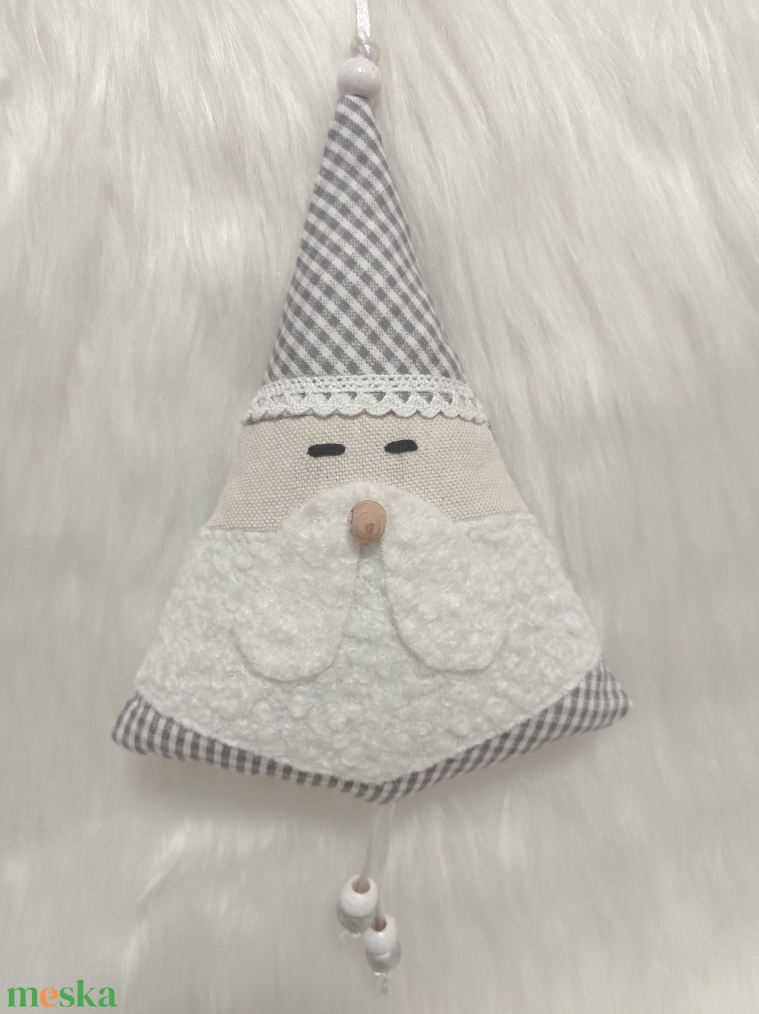 Kézműves textil Mikulás  karácsonyi dekoráció és apró ajándék  - karácsony - karácsonyi lakásdekoráció - karácsonyi lakásdíszek - Meska.hu