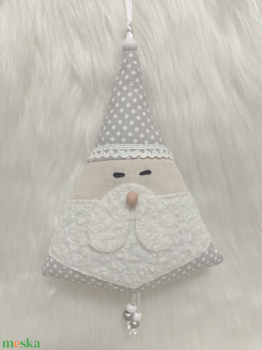 Kézműves textil Mikulás  karácsonyi dekoráció és apró ajándék  - karácsony - karácsonyi lakásdekoráció - karácsonyi lakásdíszek - Meska.hu