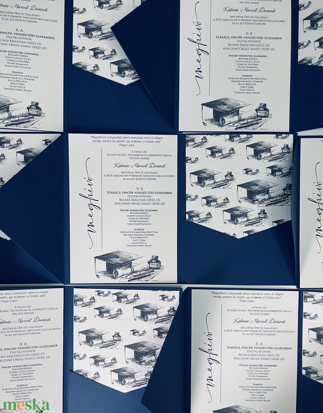 Sötétkék boríték alakú meghívó ballagásra vagy diplomaosztóra - otthon & életmód - papír, írószer - ajándékozás kellékei - meghívó - Meska.hu Sötétkék boríték alakú meghívó ballagásra vagy diplomaosztóra - otthon & életmód - papír, írószer - ajándékozás kellékei - meghívó - Meska.hu