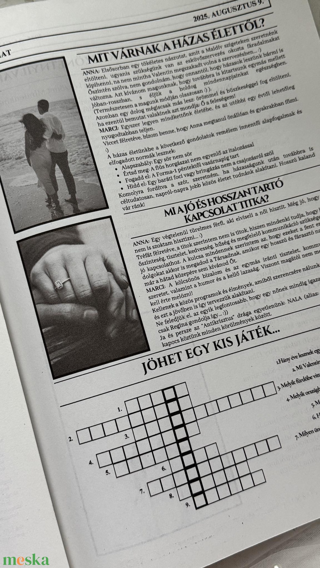 Esküvői újság - esküvő - emlék & ajándék - vendégkönyv - Meska.hu