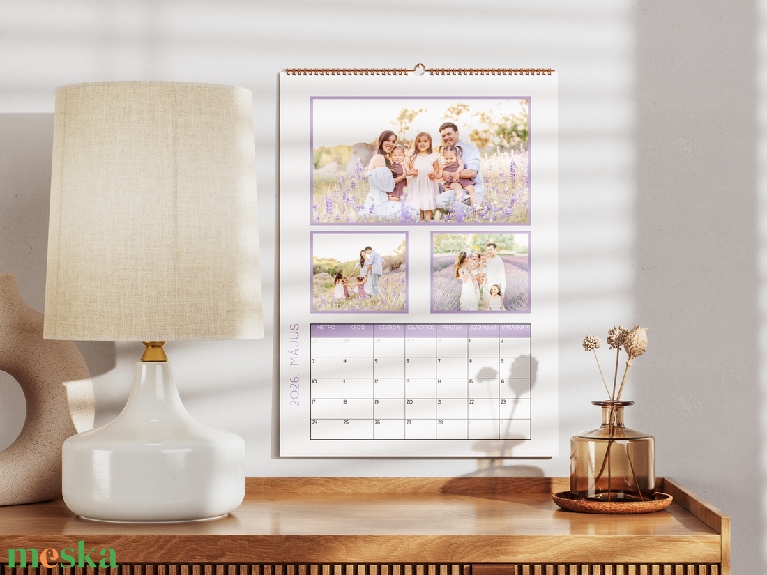 Egyedi fényképes falinaptár - a/4 vagy a/3 méretben - otthon & életmód - papír, írószer - naptár & tervező - Meska.hu