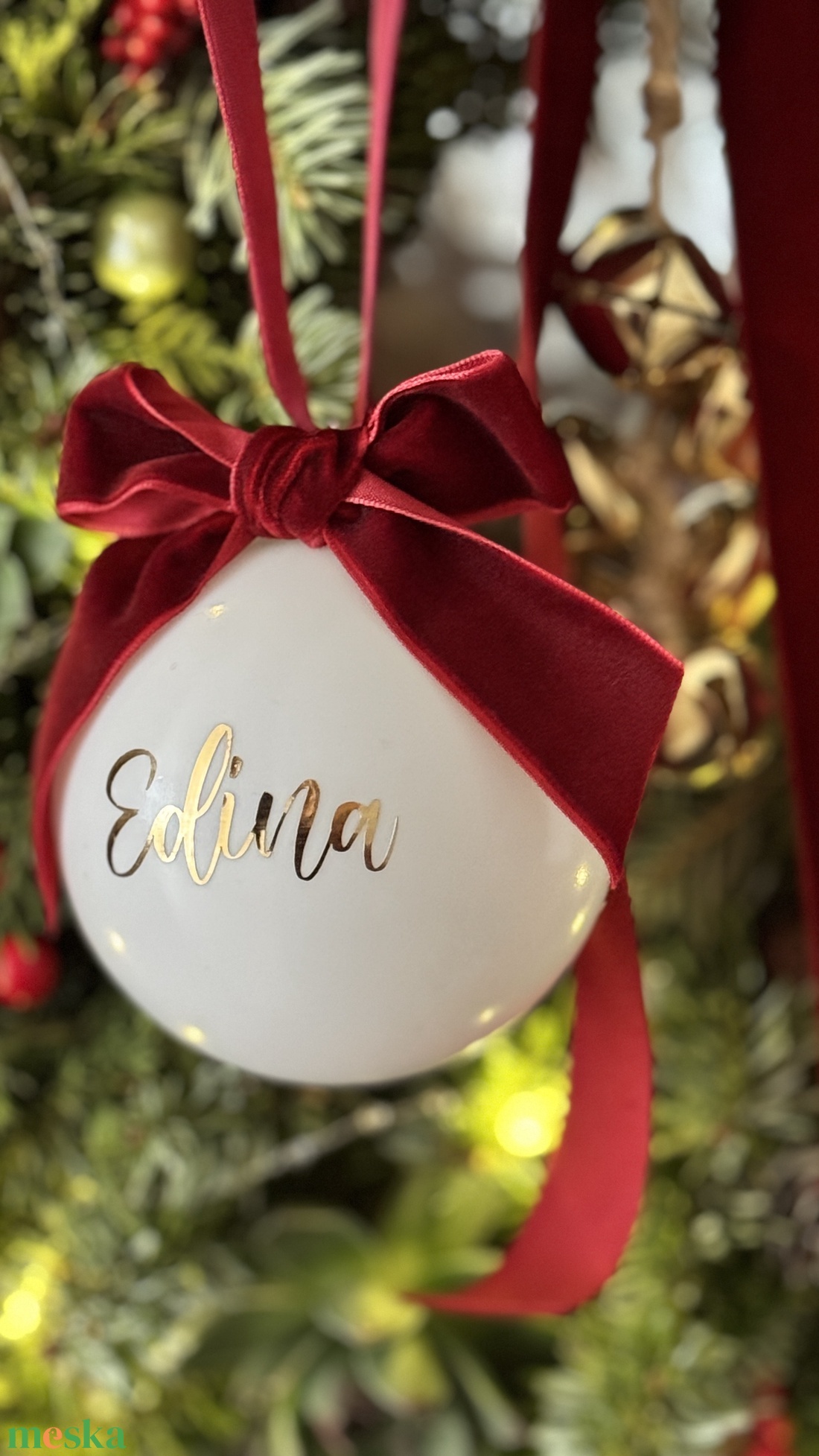 Egyedi feliratos karácsonyi gömbök többféle színben - karácsony - karácsonyi lakásdekoráció - karácsonyfadíszek - Meska.hu