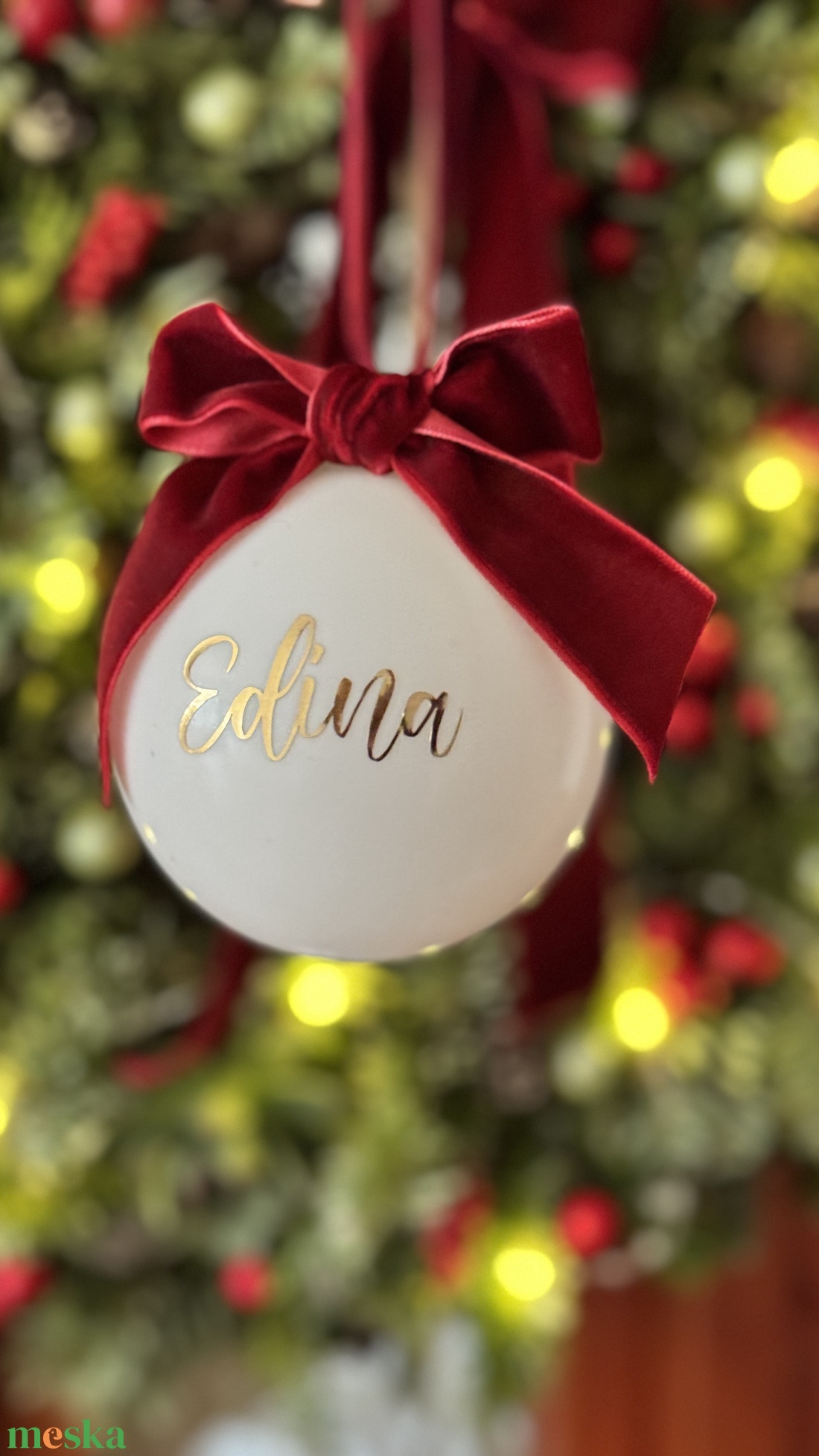 Egyedi feliratos karácsonyi gömbök többféle színben - karácsony - karácsonyi lakásdekoráció - karácsonyfadíszek - Meska.hu