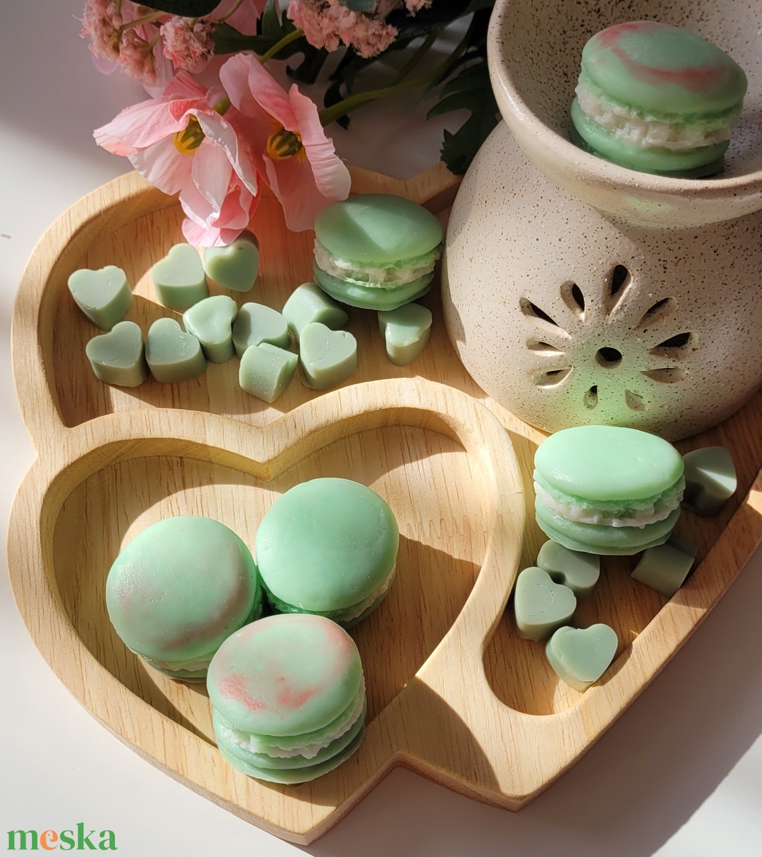 Lime mangó macaron illatviasz - otthon & életmód - gyertya, illat, aroma - illatviasz - Meska.hu