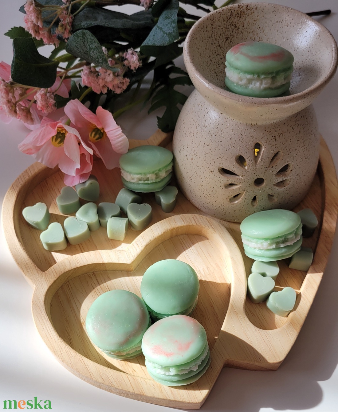 Lime mangó macaron illatviasz - otthon & életmód - gyertya, illat, aroma - illatviasz - Meska.hu
