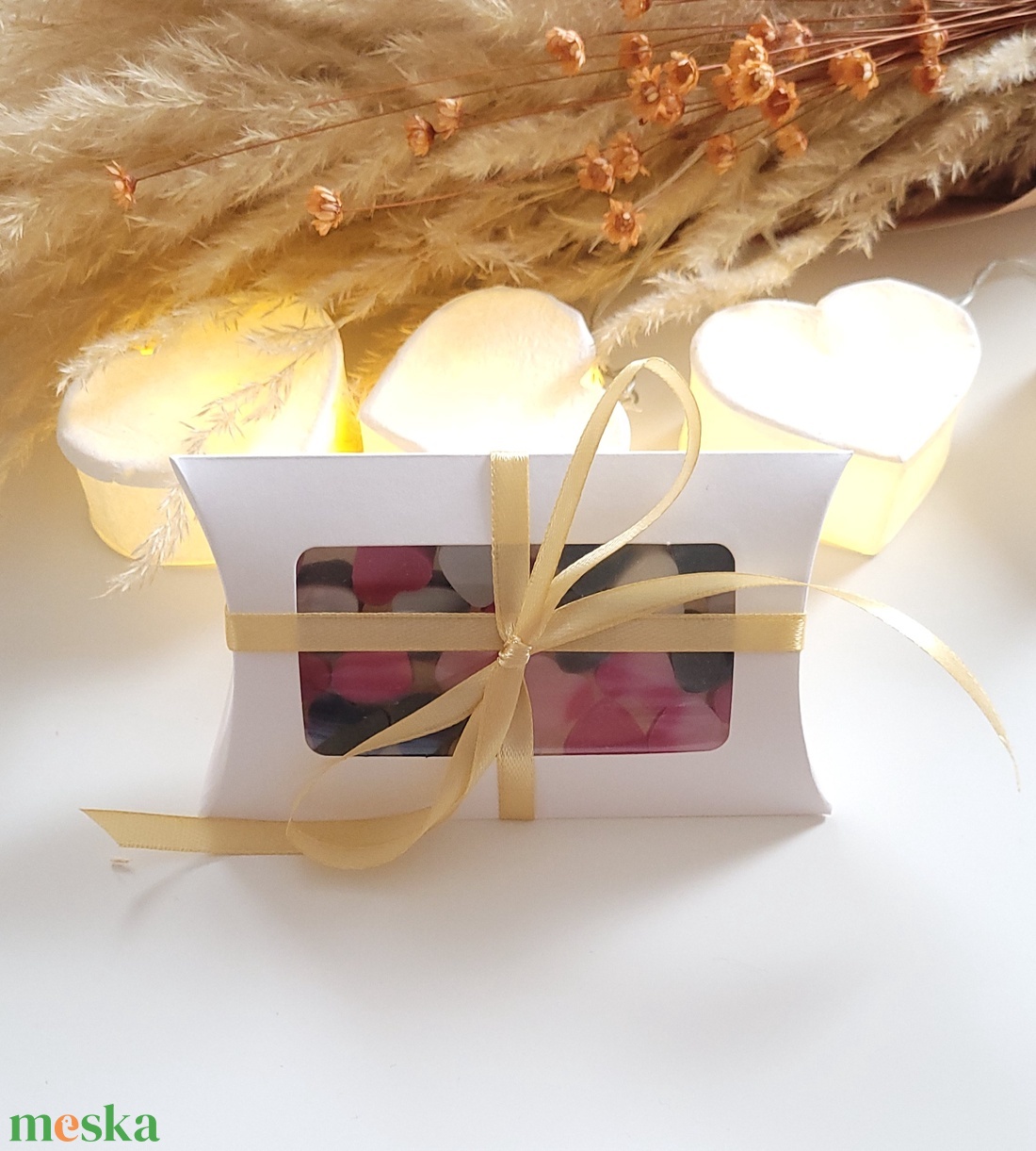 Karácsonyi szívecskés illatviasz választható illattal - otthon & életmód - gyertya, illat, aroma - illatviasz - Meska.hu