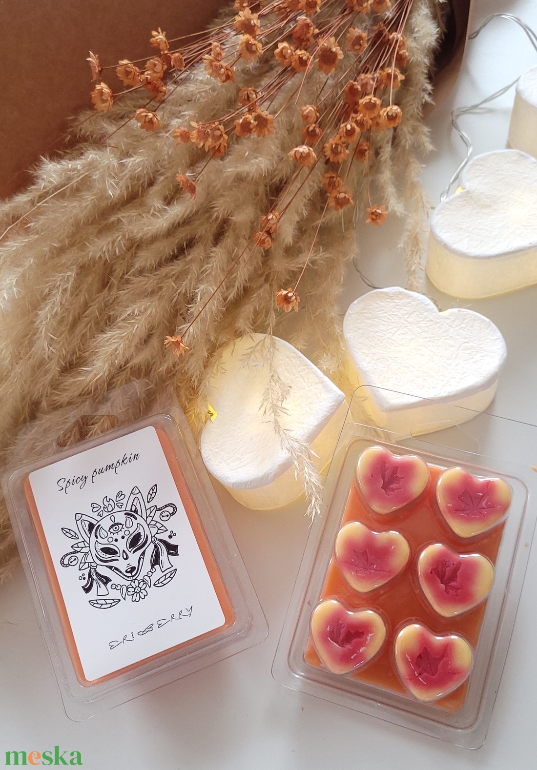 Szívecskés törhető illatviasz - otthon & életmód - gyertya, illat, aroma - illatviasz - Meska.hu