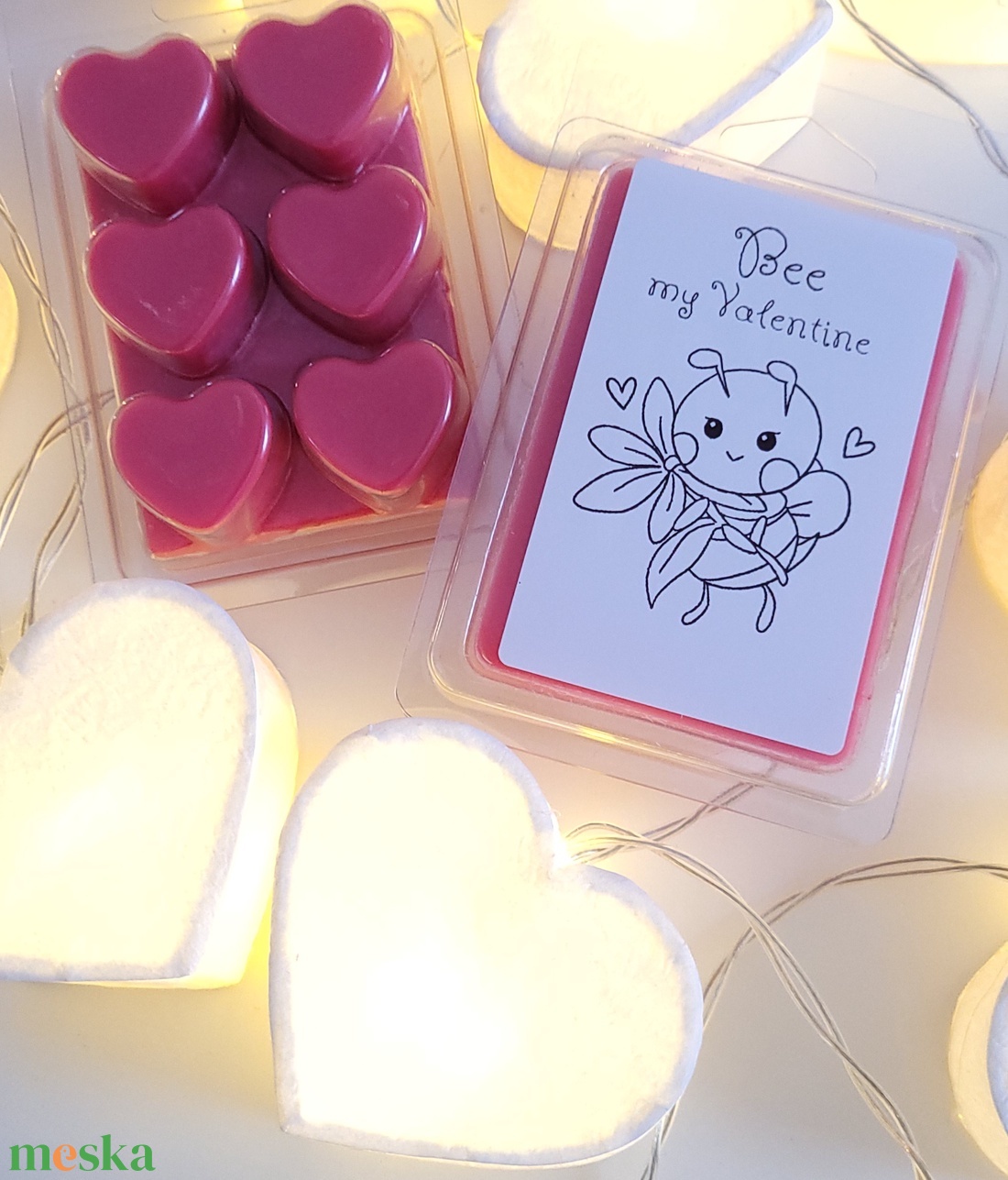 Valentinnapi szívecskés törhető illatviasz - otthon & életmód - gyertya, illat, aroma - illatviasz - Meska.hu