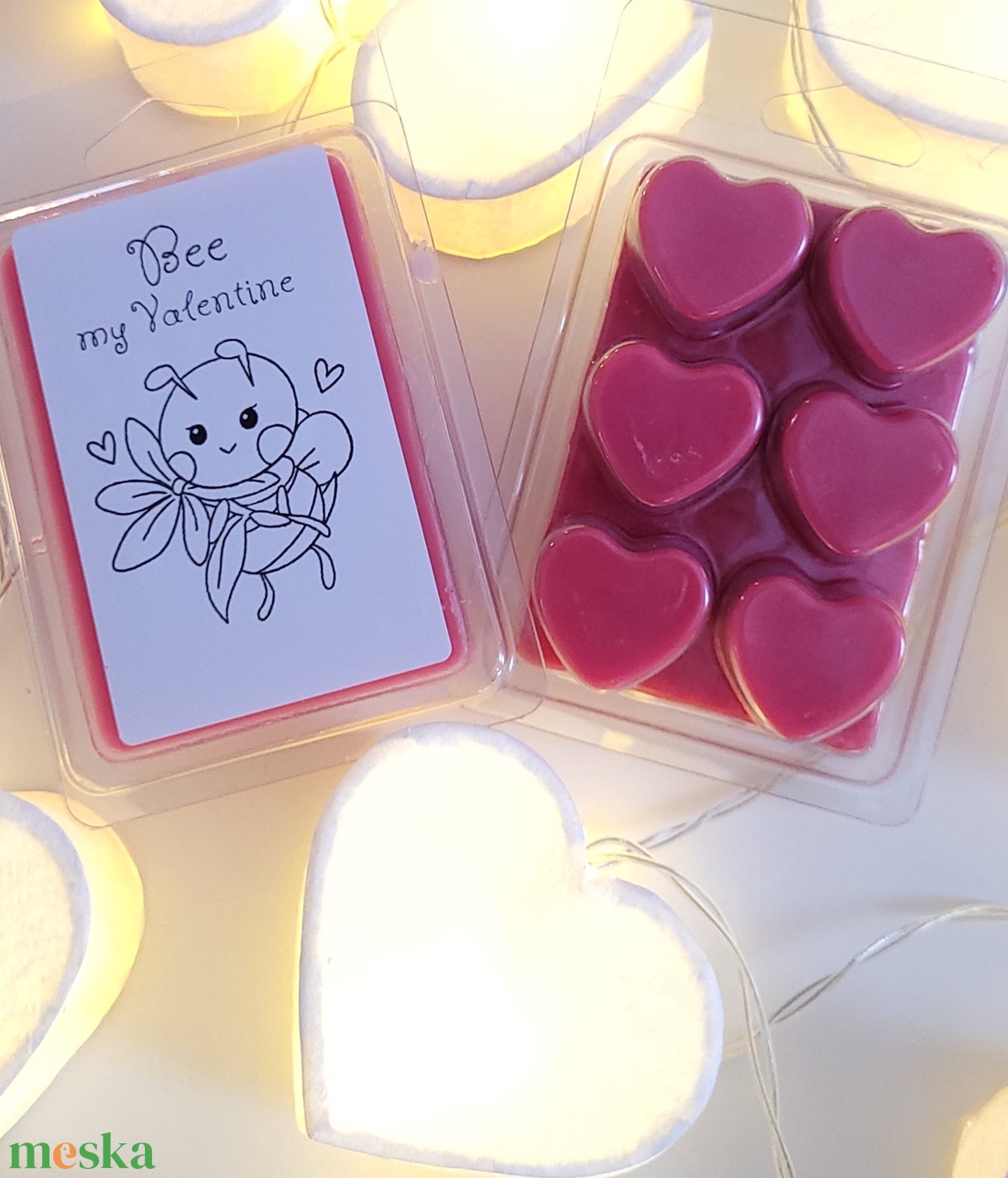 Valentinnapi szívecskés törhető illatviasz - otthon & életmód - gyertya, illat, aroma - illatviasz - Meska.hu