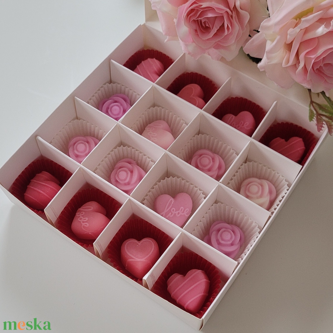 Illatviasz válogatás bonbon ajándék box - otthon & életmód - gyertya, illat, aroma - illatviasz - Meska.hu