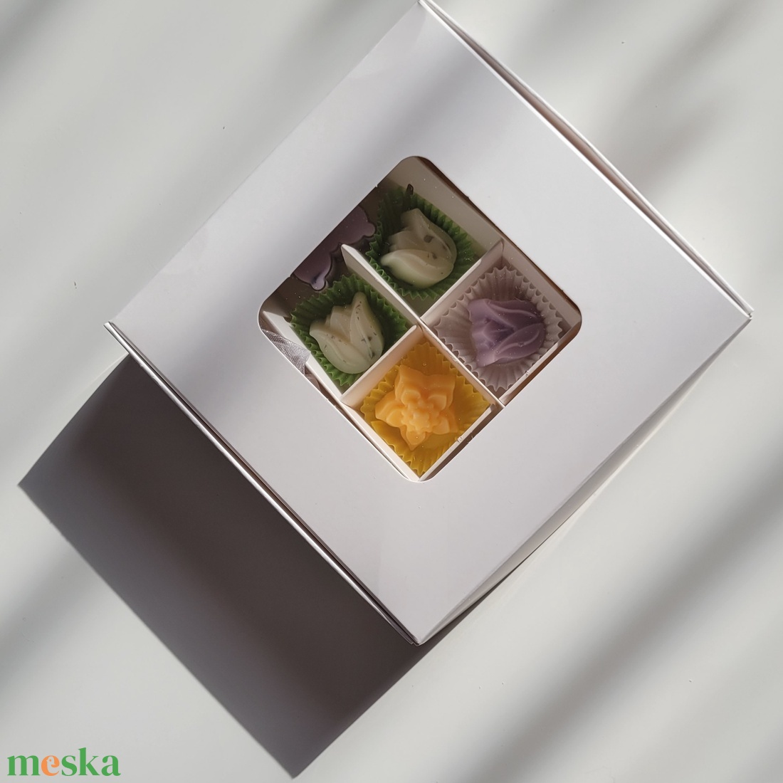 Illatos tavaszi bonbon ajándék box válogatás  - otthon & életmód - gyertya, illat, aroma - illatviasz - Meska.hu