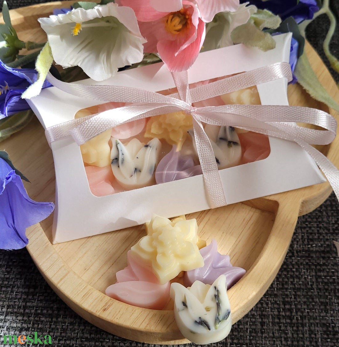 Pasztell illatviasz virág válogatás Anyák napi  - otthon & életmód - gyertya, illat, aroma - illatviasz - Meska.hu