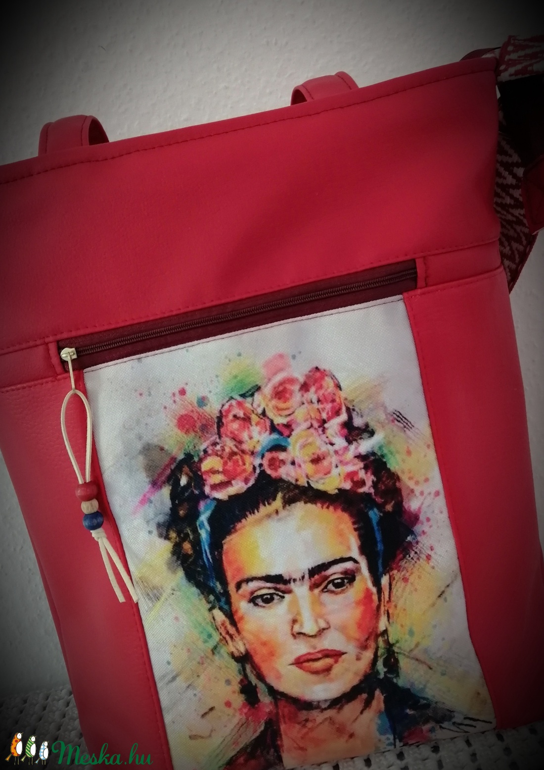 Frida műbőr/vízálló panes shopper bag - táska & tok - bevásárlás & shopper táska - shopper, textiltáska, szatyor - Meska.hu Frida műbőr/vízálló panes shopper bag - táska & tok - bevásárlás & shopper táska - shopper, textiltáska, szatyor - Meska.hu