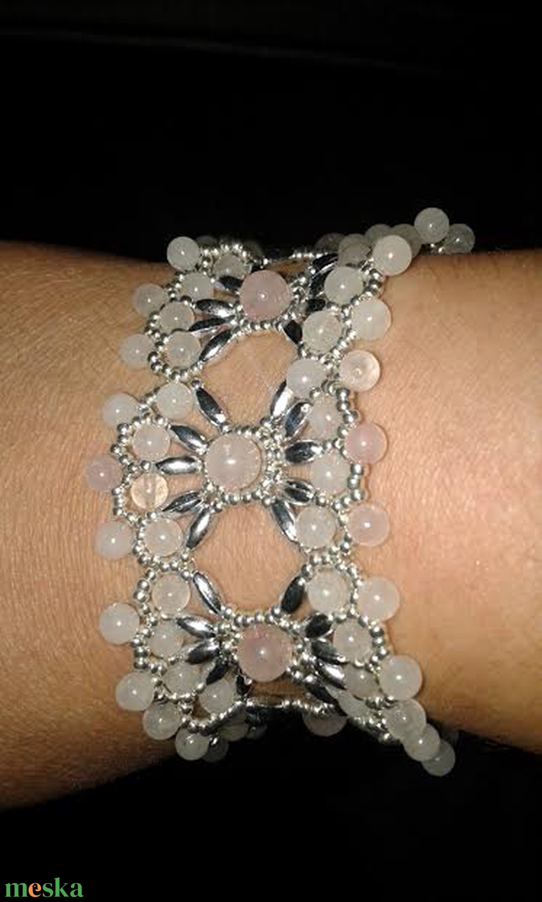 Rózsakvarc, szeretet karkötő -  - Meska.hu