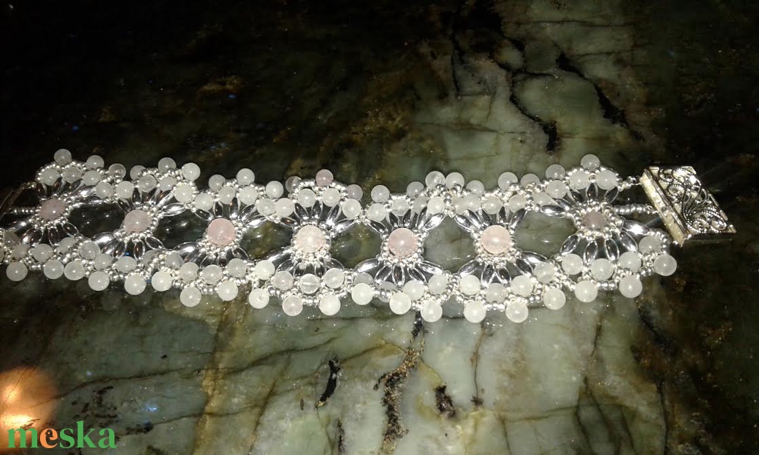 Rózsakvarc, szeretet karkötő -  - Meska.hu