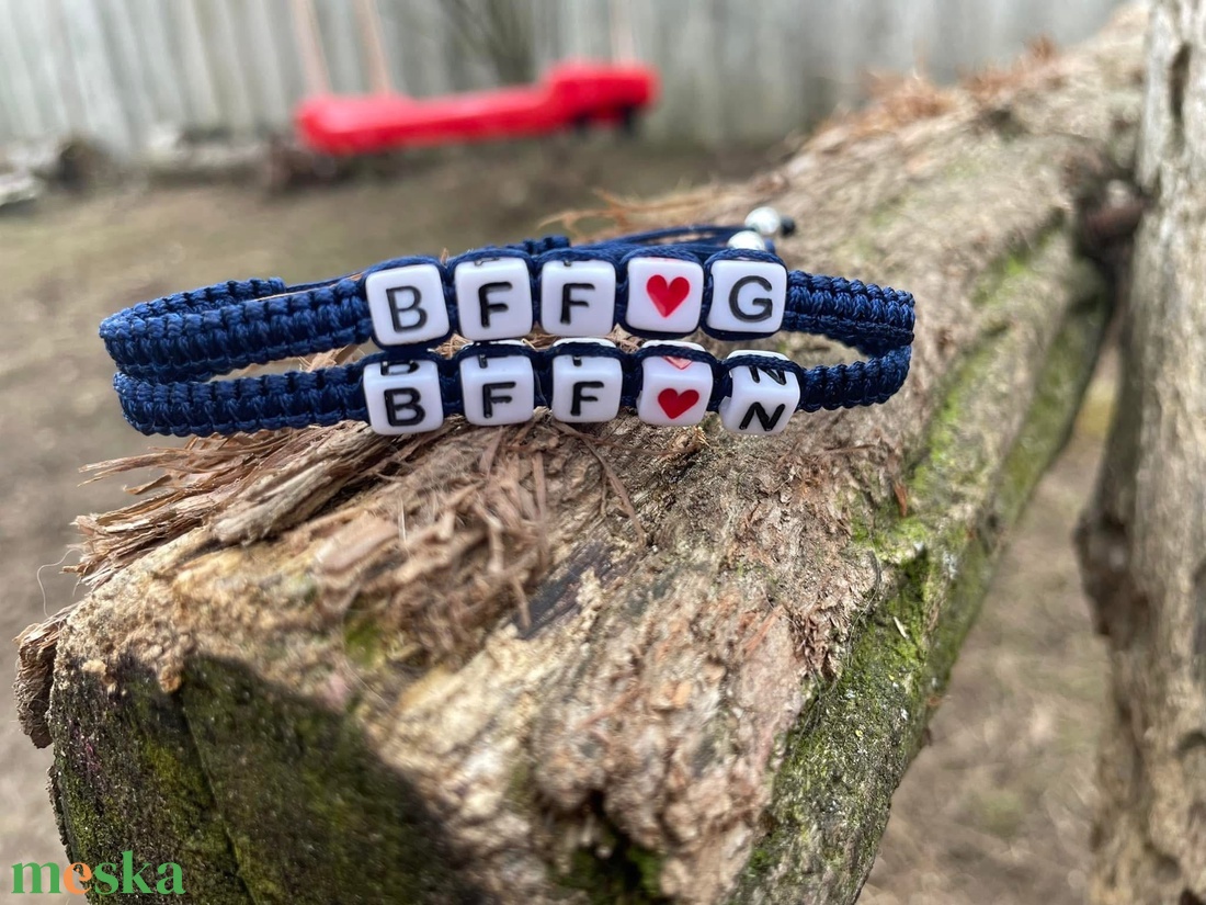 Személyre Szabható Betűkkel és Szívvel - ékszer - karkötő - fonott karkötő - Meska.hu