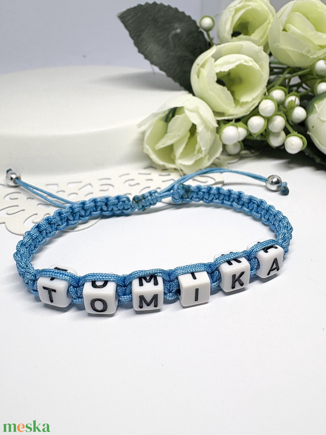Személyre Szabható Betűkkel - ékszer - karkötő - fonott karkötő - Meska.hu