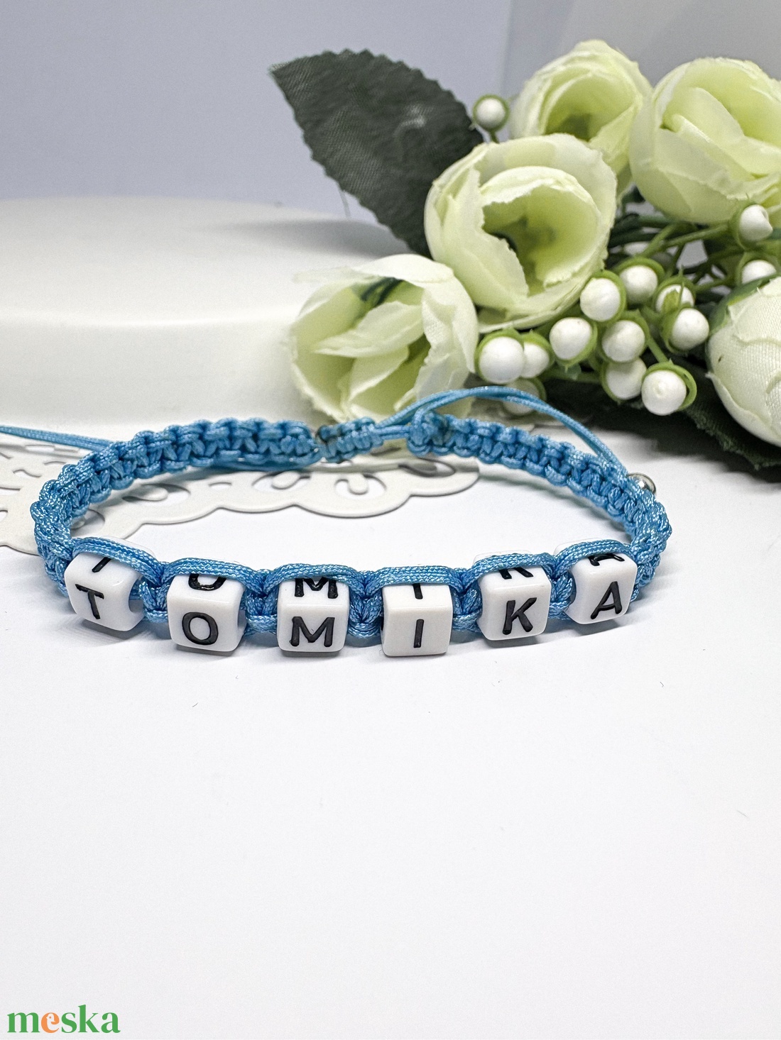 Személyre Szabható Betűkkel - ékszer - karkötő - fonott karkötő - Meska.hu