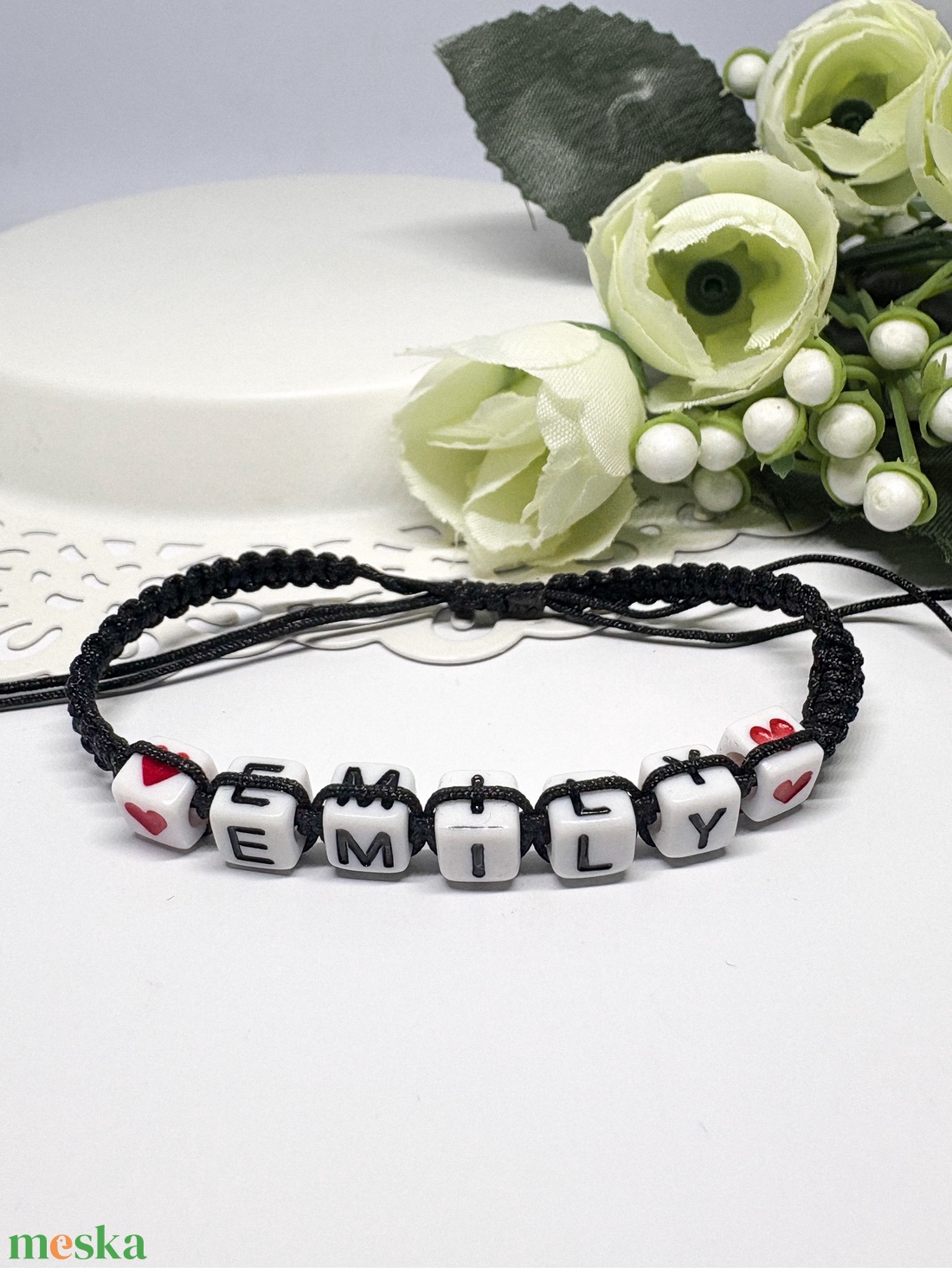 Személyre Szabható Betűkkel - ékszer - karkötő - fonott karkötő - Meska.hu