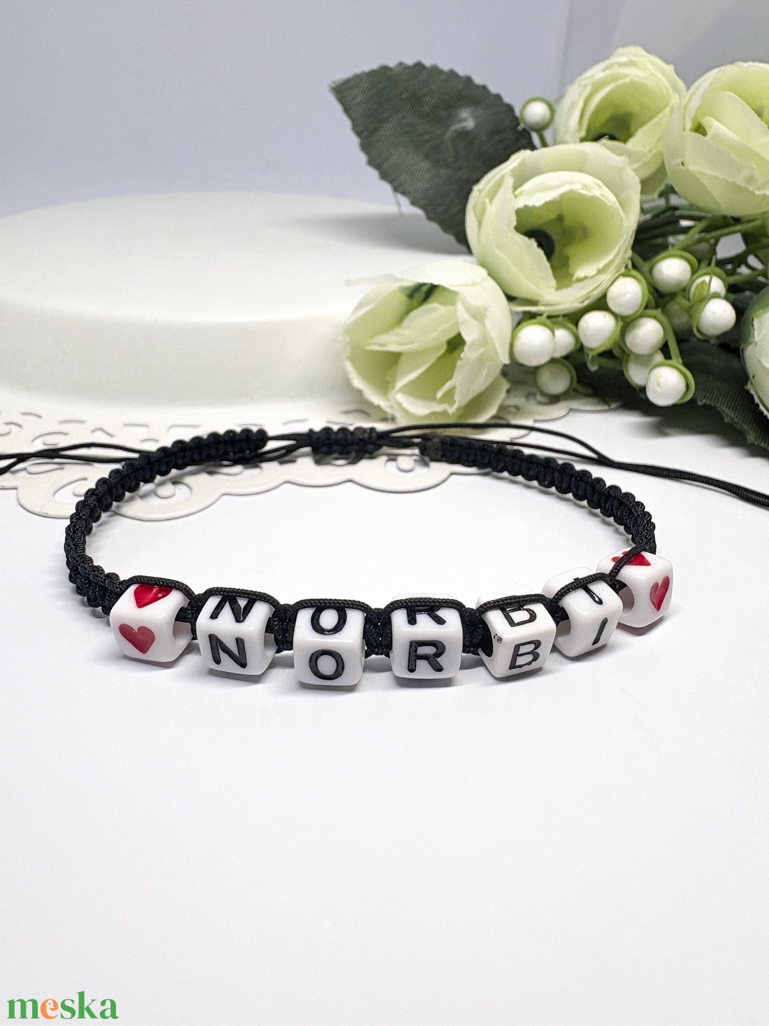 Személyre Szabható Betűkkel - ékszer - karkötő - fonott karkötő - Meska.hu