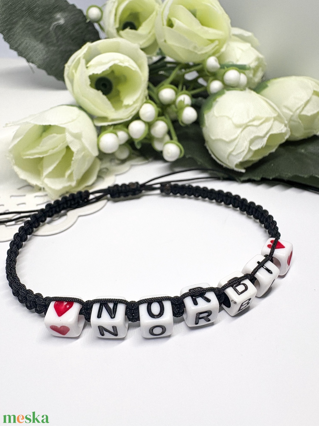 Személyre Szabható Betűkkel - ékszer - karkötő - fonott karkötő - Meska.hu