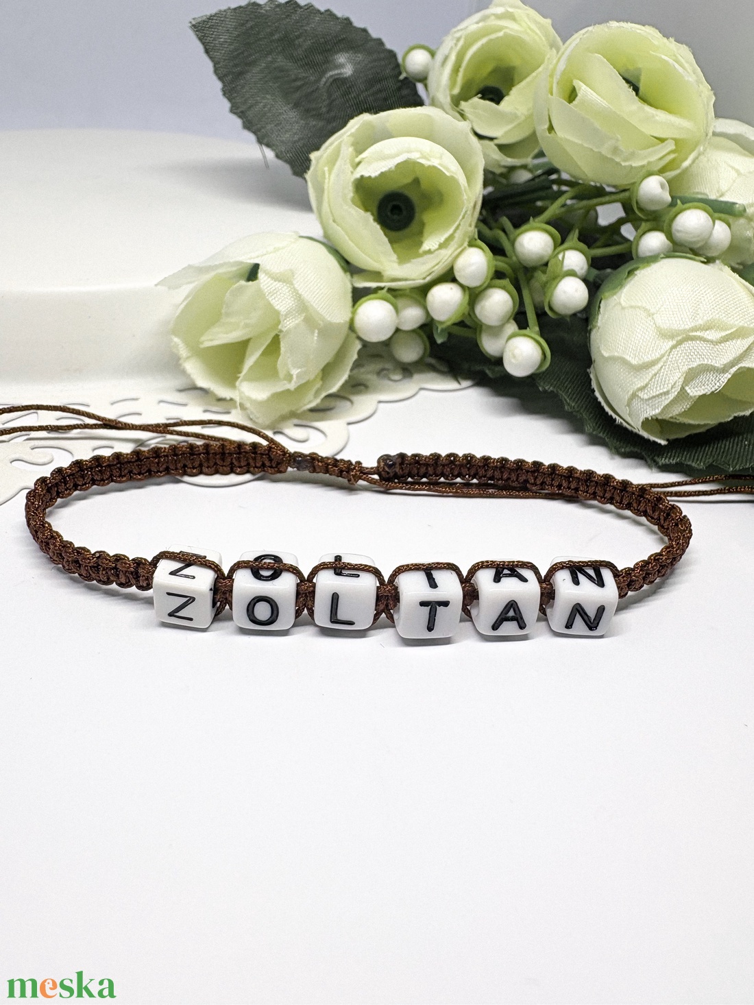 Személyre Szabható Betűkkel - ékszer - karkötő - fonott karkötő - Meska.hu