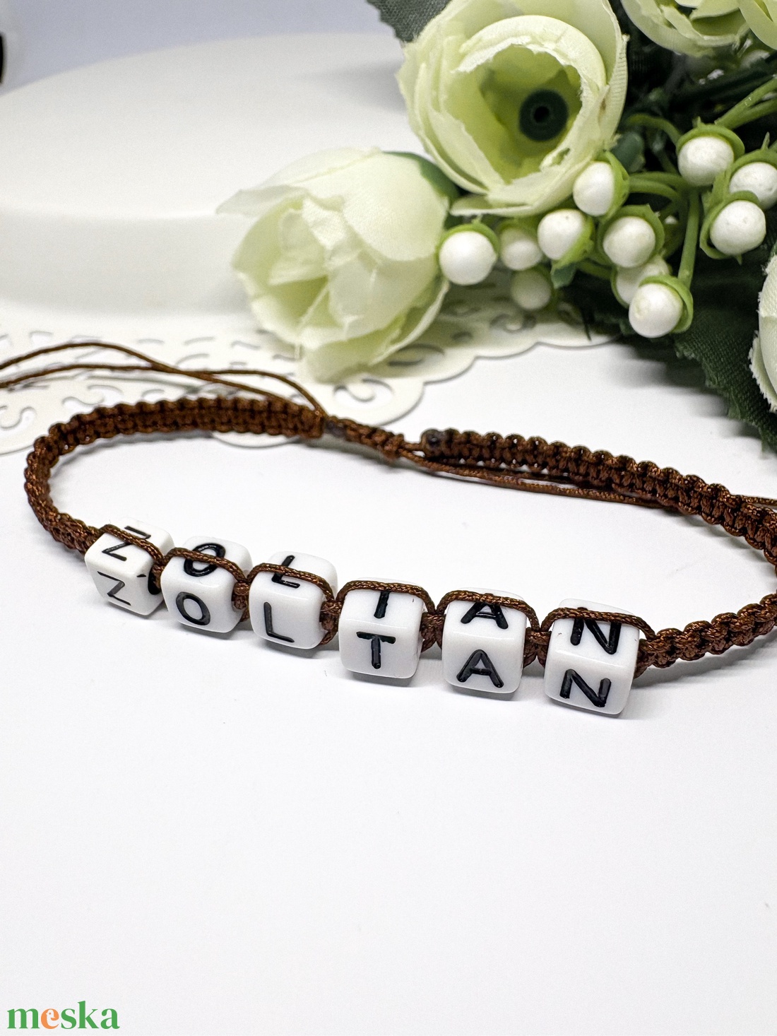 Személyre Szabható Betűkkel - ékszer - karkötő - fonott karkötő - Meska.hu